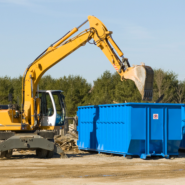 can i rent a residential dumpster for a construction project in Cross Mountain Texas